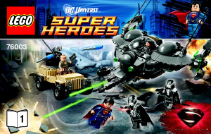 Mode d’emploi Lego set 76003 Super Heroes DC Universe Superman La bataille de Smallville
