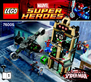 Manual Lego set 76005 Super Heroes Daily bugle showdown
