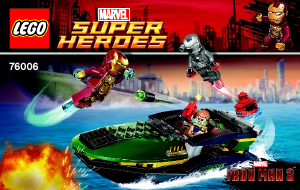 Manual Lego set 76006 Super Heroes Extremis sea port battle