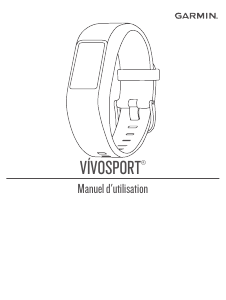 Mode d’emploi Garmin vivosport Tracker d'activité