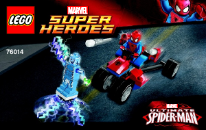 Manual Lego set 76014 Super Heroes Spider-trike vs. Electro