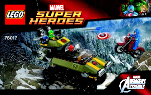 Manual Lego set 76017 Super Heroes Captain America contra Hydra