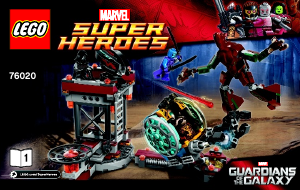 Bruksanvisning Lego set 76020 Super Heroes Flykten från Knowhere
