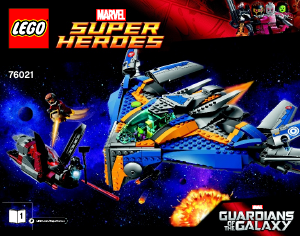 Manual de uso Lego set 76021 Super Heroes Rescate en la nave espacial Milano