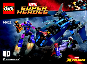 Manual de uso Lego set 76022 Super Heroes Los X-Men vs. El centinela