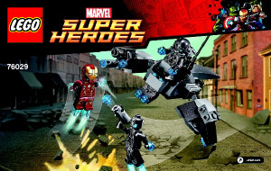 Manuale Lego set 76029 Super Heroes Iron Man contro Ultron