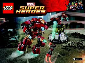 Manuale Lego set 76031 Super Heroes Attacco con l'Hulkbuster