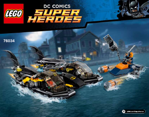 Руководство ЛЕГО set 76034 Super Heroes Погоня в бухте на Бэткатере