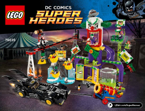 Manual de uso Lego set 76035 Super Heroes El parque de atracciones del Joker
