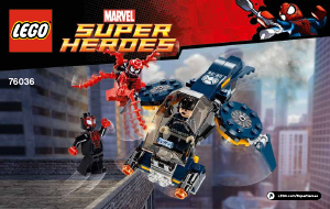 Manuale Lego set 76036 Super Heroes Carnage e l'attacco aereo SHIELD