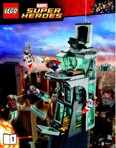 Manual Lego set 76038 Super Heroes Attack on Avengers tower