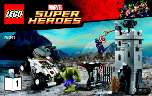 Manual de uso Lego set 76041 Super Heroes Ataque a la fortaleza de Hydra