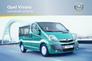 Priročnik Opel Vivaro (2012)