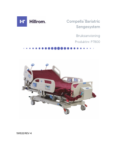 Bruksanvisning Hillrom P7800 Sykehusseng