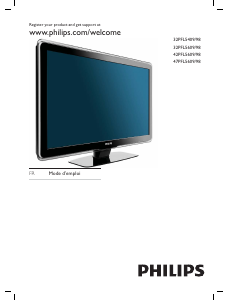 Mode d’emploi Philips 47PFL5609 Téléviseur LED