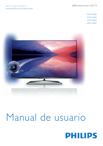 Manual de uso Philips 47PFL6008H Televisor de LED