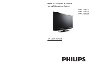 Manual Philips 47PFL1609 LED Television