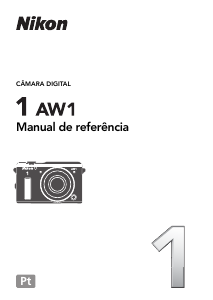 Manual Nikon 1 AW1 Câmara digital