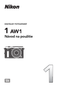Návod Nikon 1 AW1 Digitálna kamera