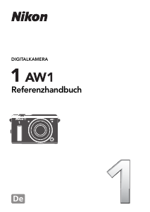 Bedienungsanleitung Nikon 1 AW1 Digitalkamera