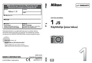 Käyttöohje Nikon 1 J5 Digitaalikamera