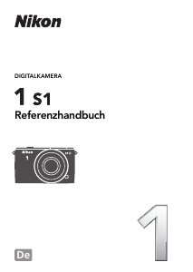 Bedienungsanleitung Nikon 1 S1 Digitalkamera