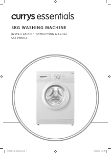 Handleiding Currys Essentials C510WM12 Wasmachine