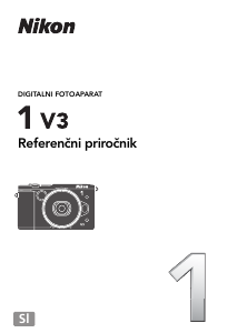 Priročnik Nikon 1 V3 Digitalni fotoaparat