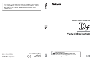 Mode d’emploi Nikon Df Appareil photo numérique