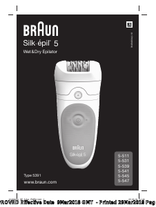 Посібник Braun 5-545 Silk-epil 5 Епілятор