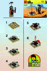 Manual Lego set 30261 The Lone Ranger Tontos campfire