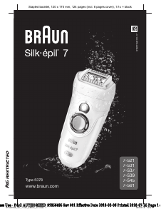 Εγχειρίδιο Braun 7-539 Silk-epil 7 Αποτριχωτική μηχανή