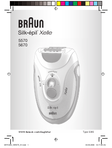 Mode d’emploi Braun 5570 Silk-epil Xelle Epilateur