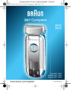 Handleiding Braun 8970 360 Complete Scheerapparaat
