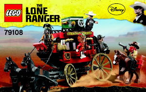 Manual Lego set 79108 The Lone Ranger Stagecoach escape