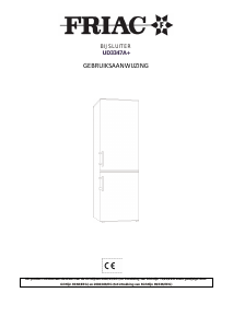 Handleiding Friac UD3347A+ Koel-vries combinatie