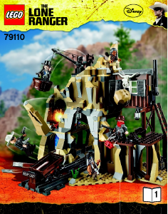 Handleiding Lego set 79110 The Lone Ranger Zilvermijn vuurgevecht