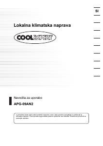 Priročnik Coolexpert APG-09AN2 Klimatska naprava