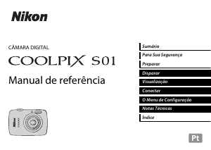 Manual Nikon Coolpix S01 Câmara digital