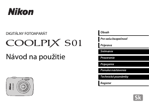 Návod Nikon Coolpix S01 Digitálna kamera