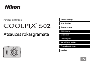 Rokasgrāmata Nikon Coolpix S02 Digitālā kamera