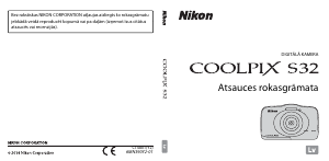 Rokasgrāmata Nikon Coolpix S32 Digitālā kamera