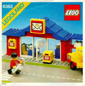 Manual Lego set 6362 Town Post office