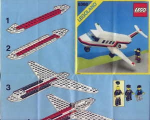Bedienungsanleitung Lego set 6368 Town Jet Airliner