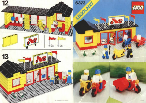 Manual Lego set 6373 Town Motorcycle shop