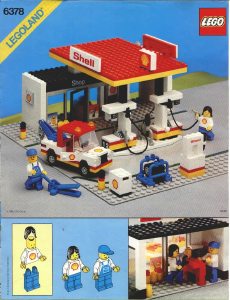 Manual Lego set 6378 Town Shell service station