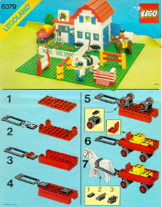 Bedienungsanleitung Lego set 6379 Town Reiterhof