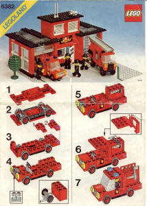 Bruksanvisning Lego set 6382 Town Brandstation