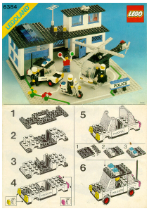 Handleiding Lego set 6384 Town Politiebureau