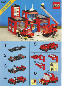 Mode d’emploi Lego set 6385 Town Caserne de pompiers